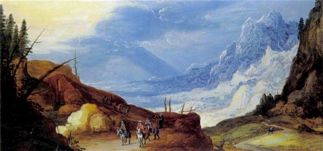 Joos de Momper (II) - Berglandschap met reizigers - 1670 - Städel Museum