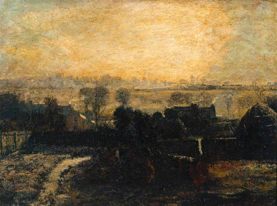 John William Buxton Knight (1842-1843-1908) - Old December's Bareness Everywhere - N02262 - National Gallery