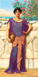 John William Godward - The Tambourine Girl, 1906