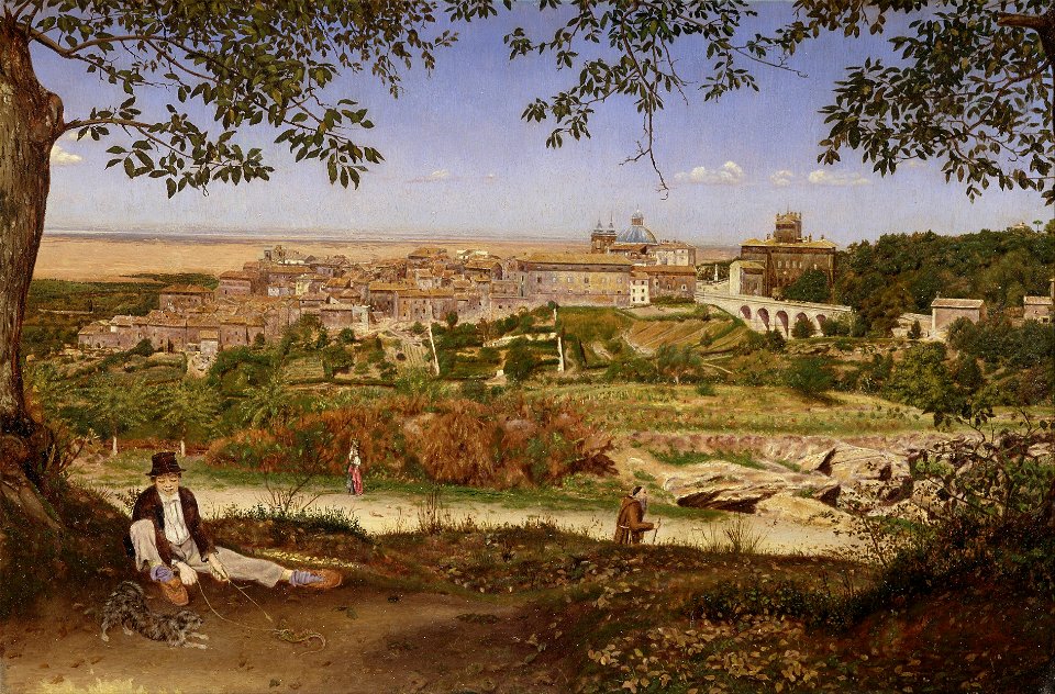 John William Inchbold - Ariccia, near Rome, Italy - Google Art Project