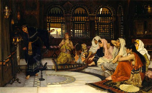 John William Waterhouse - Consulting the Oracle - Tate Britain. Free illustration for personal and commercial use.