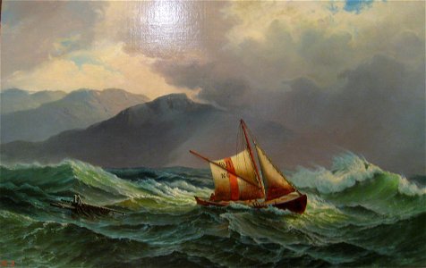Hjalmar Johnssen - Losbåt I Høy Sjø - IMG 9361 (cropped)