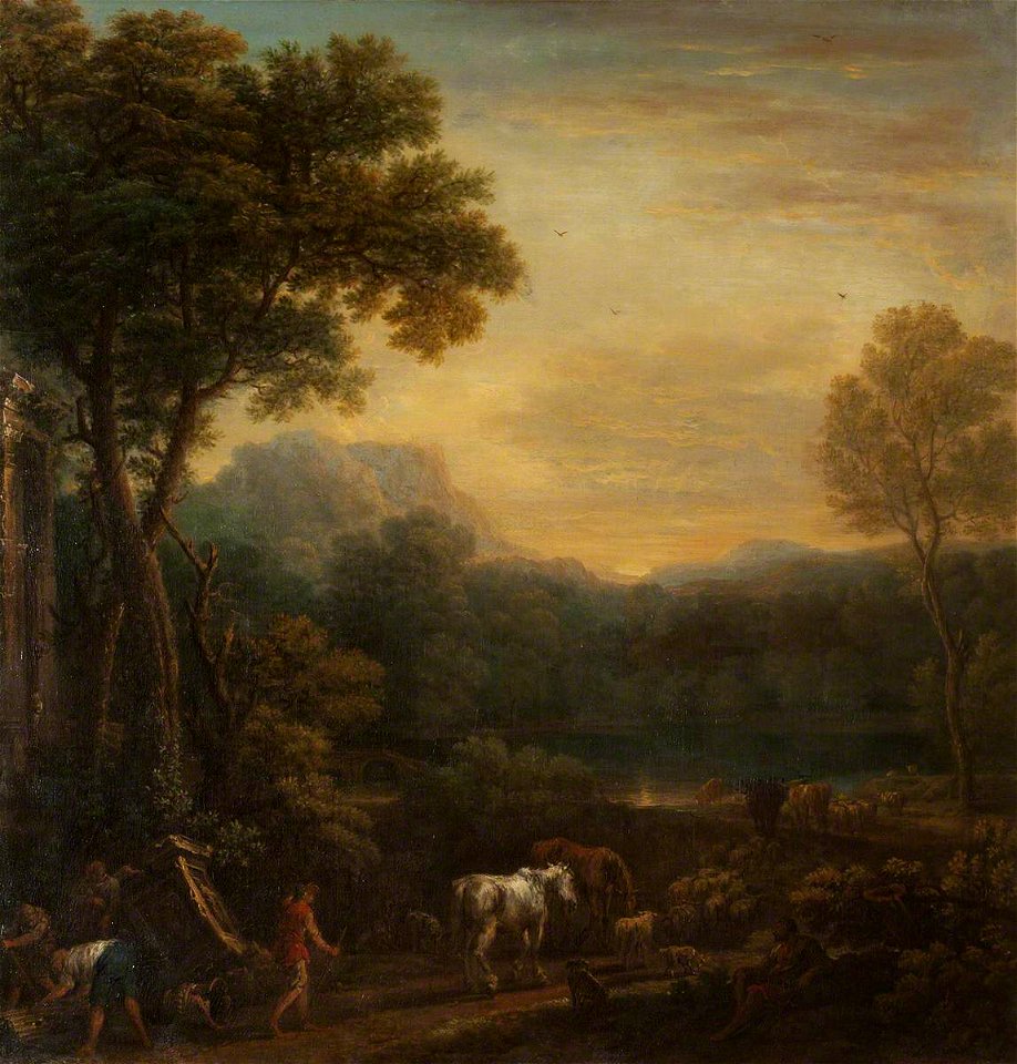 John Wootton (c.1682-1764) - A Classical Landscape with Animals - 446715 - National Trust
