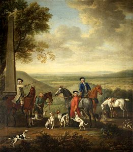 John Wootton (c.1682-1764) - The Meet of a Hunt with Henry Hoare II (1705–1785) - 732281 - National Trust