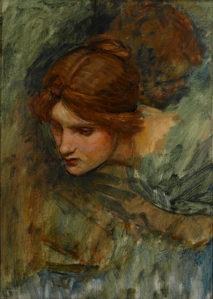 John William Waterhouse - Study for the Head of Venus in The Awakening of Adonis
