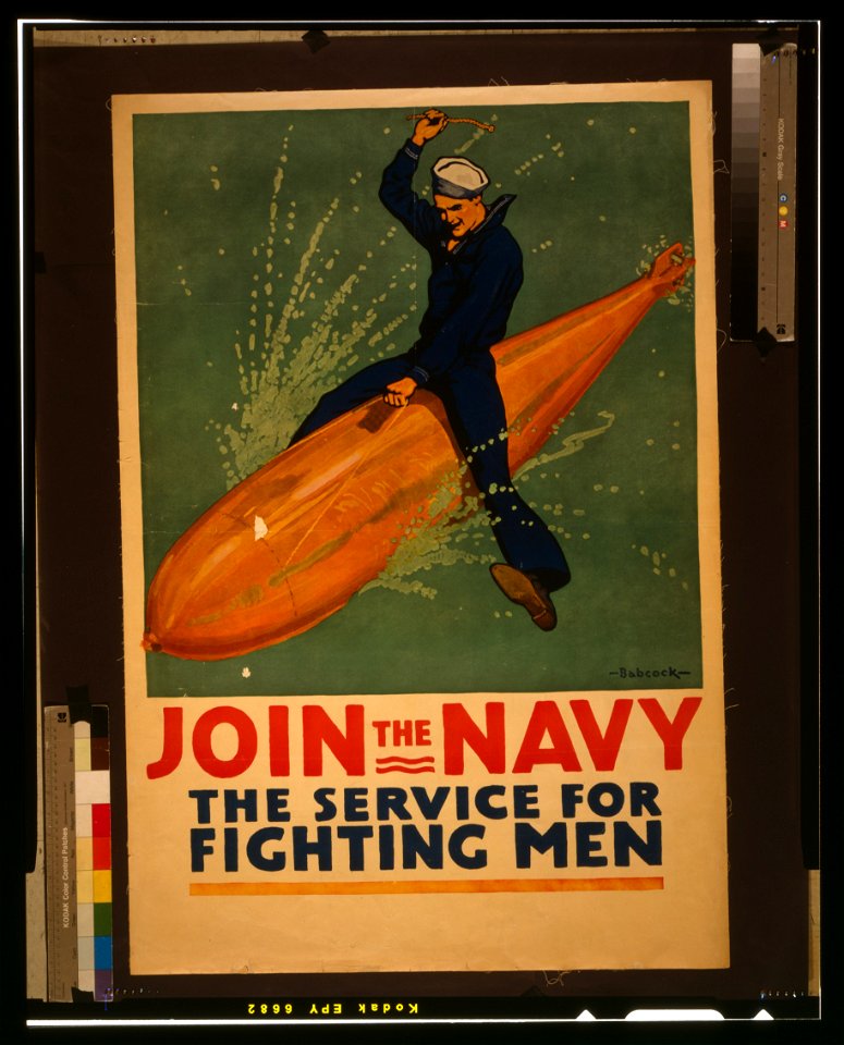 Join the Navy, the service for fighting men - Babcock. LCCN2002699393
