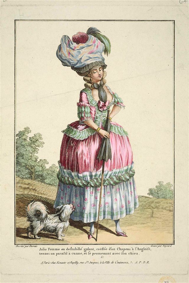 Jolie Femme en deshabillé galant