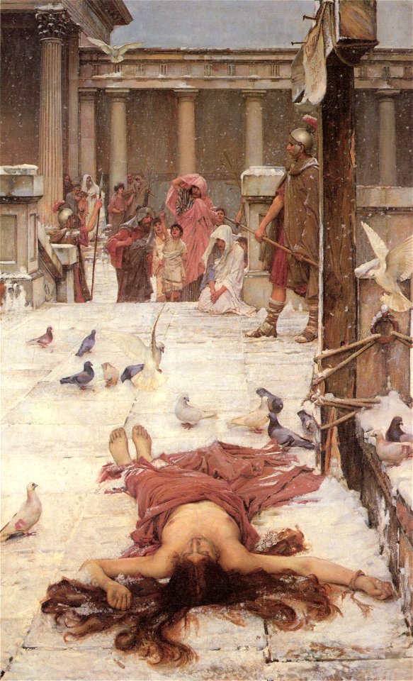 John William Waterhouse - Saint Eulalia - 1885