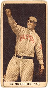 Johnny Kling, Boston Braves, baseball card portrait LCCN2008677954