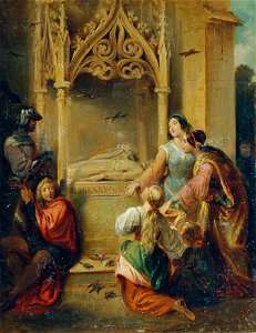 Joseph Hasslwander - Am Grabe des Walther von der Vogelweide - 4508 - Österreichische Galerie Belvedere