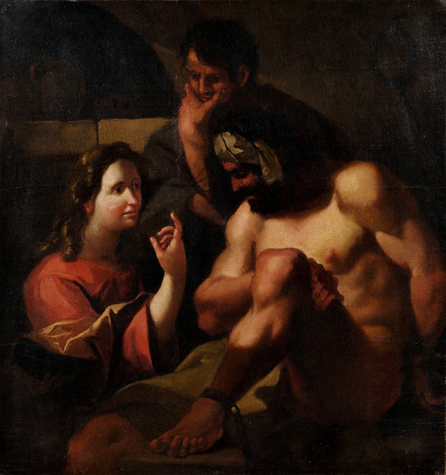 Joseph deutet die Träume seiner Mitgefangenen Venedig 18 Jh