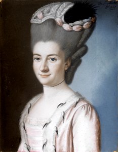 Joseph de Saint-Michel Portrait of Madame Beeherfer de Vaugency 1775. Free illustration for personal and commercial use.