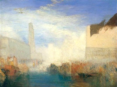 Joseph Mallord William Turner (1775-1851) - Venice, the Piazzetta with the Ceremony of the Doge Marrying the Sea - N04446 - National Gallery