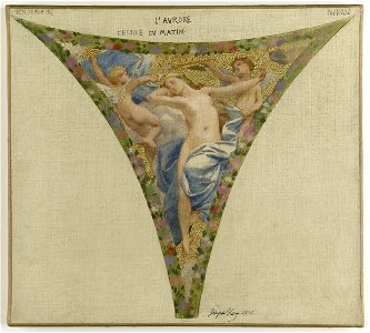 Joseph Blanc - Esquisse pour l'escalier des fêtes de l'Hôtel de Ville - L'Aurore - PPP3879 - Musée des Beaux-Arts de la ville de Paris