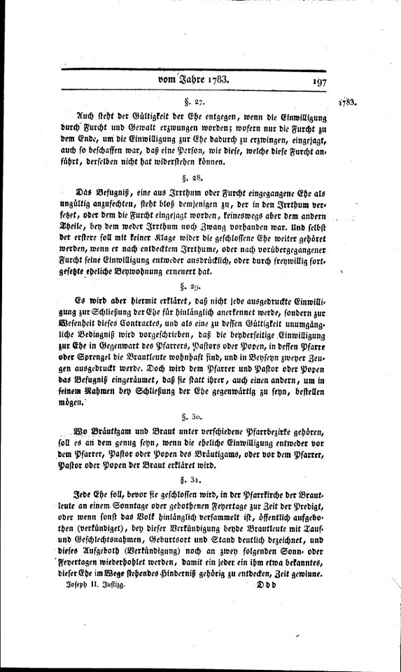 Joseph des Zweiten Gesetze und Verfassungen im Justiz-Fache (1780-1784) 197
