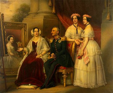 Joseph Karl Stieler - Portrait of the Family of Joseph, Duke of Saxe-Altenburg - WGA21794
