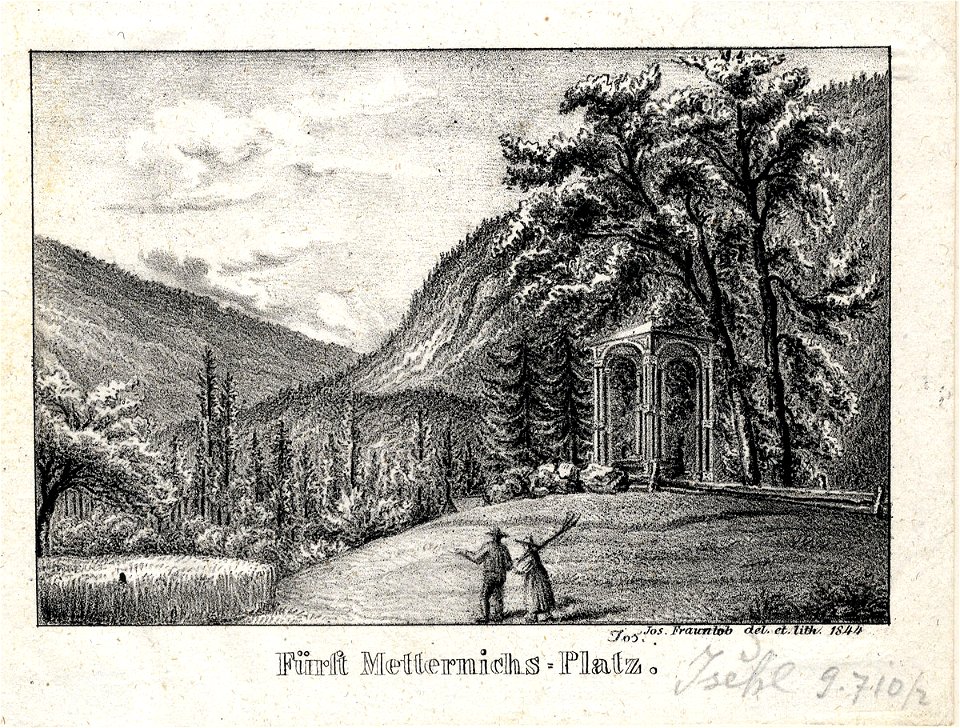 Joseph Frauenlob Ischler Ansichten 1844 ubs G 0710 I Fürst-Metternichs-Platz