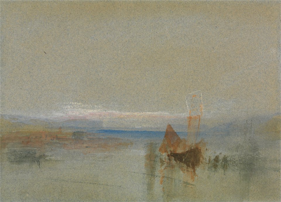 Joseph Mallord William Turner - Fishing Boats Becalmed off le Havre - Google Art Project