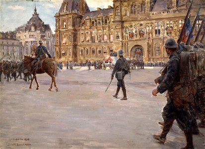 Joseph Félix Bouchor - Les funérailles du général Gallieni (1849-1916), le 1er juin 1916 - P1606 - Musée Carnavalet