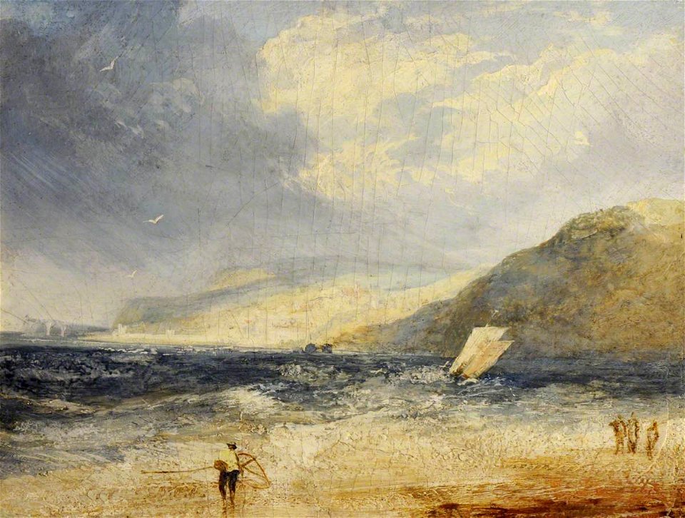 Joseph Mallord William Turner (1775-1851) (imitator of) - Shrimpers, Lyme Regis - 980581 - National Trust