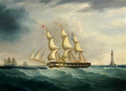 Joseph Heard (1799-1859) - The Ship 'Allerton' - BHC3188 - Royal Museums Greenwich. Free illustration for personal and commercial use.