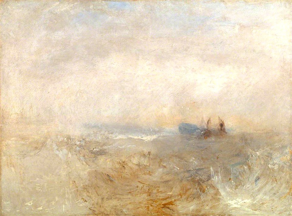 Joseph Mallord William Turner (1775-1851) - A Wreck, with Fishing Boats - N02425 - National Gallery