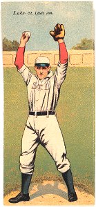Joseph Lake-Robert Wallace, St. Louis Browns, baseball card portrait LCCN2007683893