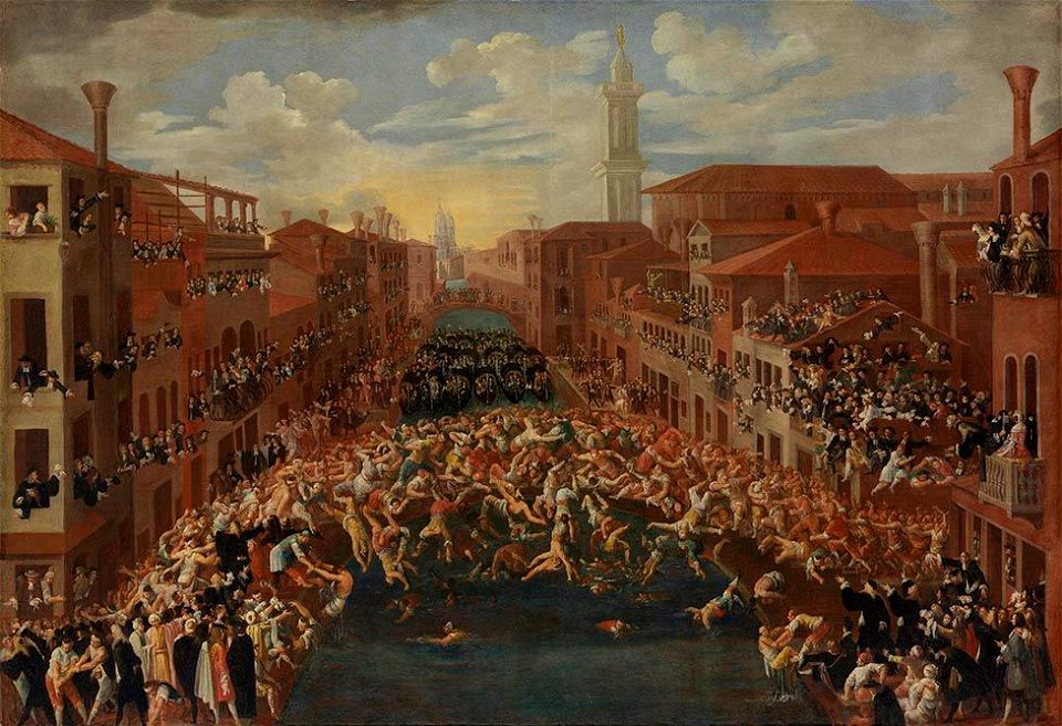 Joseph Heintz d. J. - Wettstreit beim Ponte dei Pugni - 3657 - Bavarian State Painting Collections