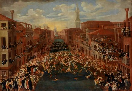 Joseph Heintz d. J. - Wettstreit beim Ponte dei Pugni - 3657 - Bavarian State Painting Collections