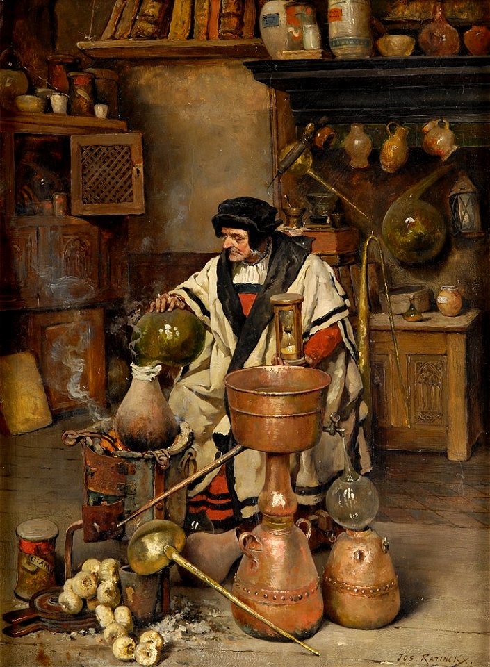 Joseph Leopold Ratinckx Der Alchemist