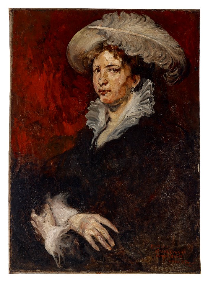 Joseph Frank Currier - Lady with Plumed Hat - 69.42 - Indianapolis Museum of Art