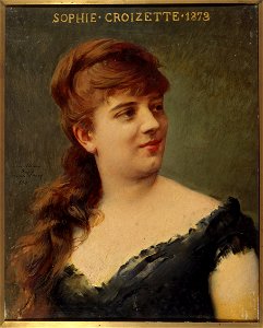 Joseph Blanc - Portrait de Sophie Croizette (1847-1901), sociétaire de la Comédie-Française - P1099 - Musée Carnavalet. Free illustration for personal and commercial use.