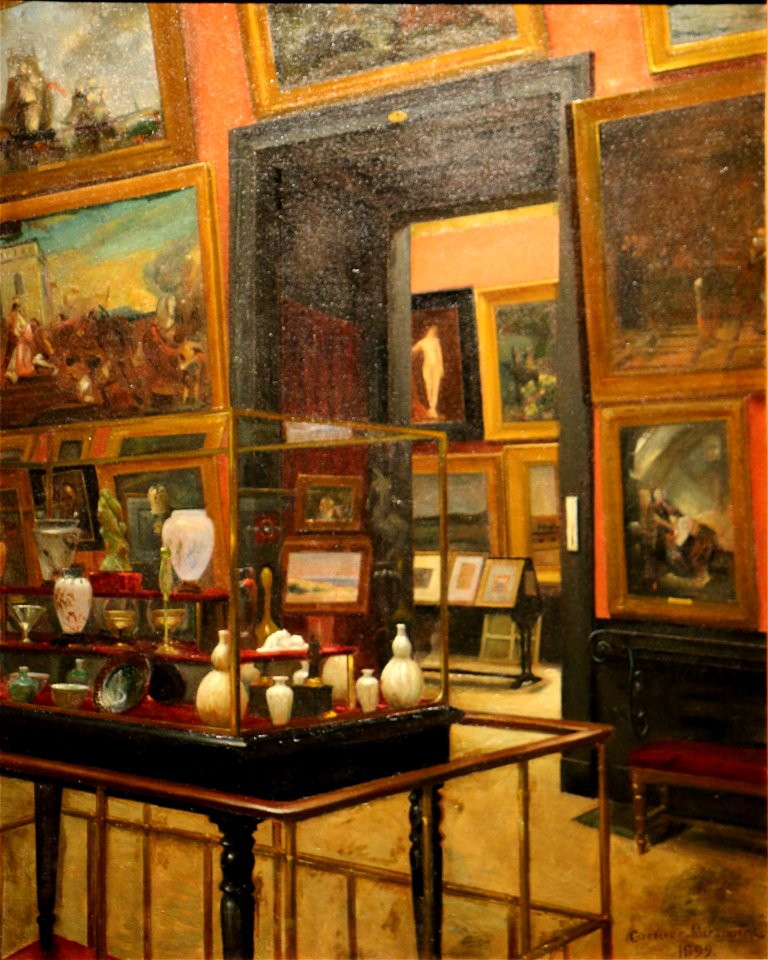 Joseph Louis Cornier-Miramont - Une vitrine au musée du Luxembourg