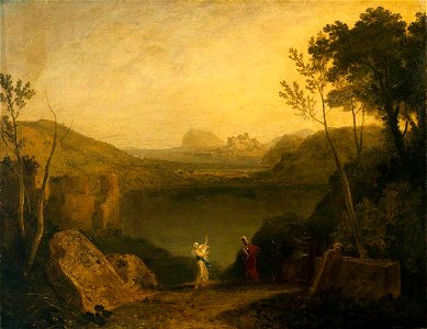 Joseph Mallord William Turner (1775-1851) - Aeneas and the Sibyl, Lake Avernus - N00463 - National Gallery. Free illustration for personal and commercial use.