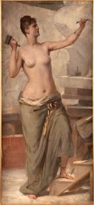 Joseph Fortuné Layraud - Esquisse pour le salon des Arts de l'Hôtel de Ville , La Sculpture - PPP4069 - Musée des Beaux-Arts de la ville de Paris
