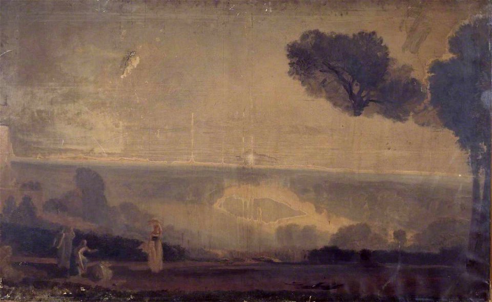 Joseph Mallord William Turner (1775-1851) - Richmond Hill with Girls Carrying Corn - N05546 - National Gallery