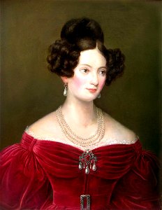 Joseph Karl Stieler (attribuito) - Portrait of Ludovica Princess of Bavaria, Duchess in Bavaria