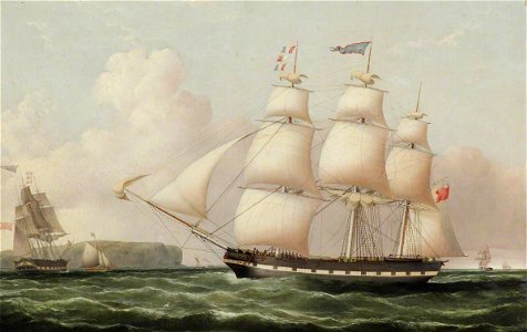 Joseph Heard (1799-1859) - The Ship 'Abbotsford' - BHC3170 - Royal Museums Greenwich. Free illustration for personal and commercial use.