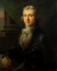 Joseph Dorffmeister - Bildnis eines jungen Architekten - GG 6082 - Kunsthistorisches Museum