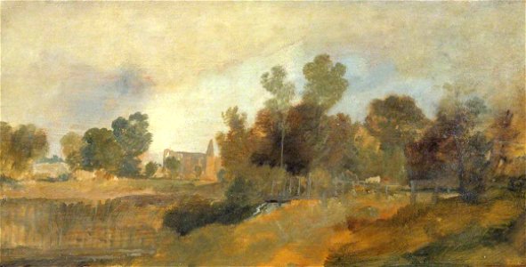 Joseph Mallord William Turner (1775-1851) - Newark Abbey on the Wey - N02677 - Tate