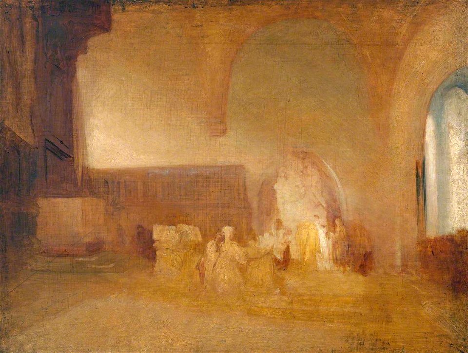 Joseph Mallord William Turner (1775-1851) - Scene in a Church or Vaulted Hall - N05492 - National Gallery