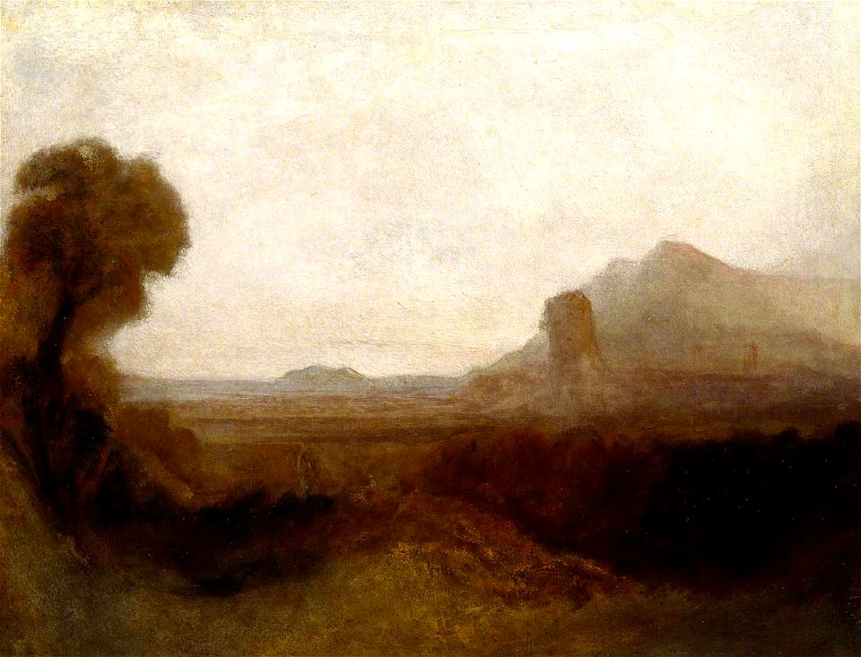 Joseph Mallord William Turner (1775-1851) - Italian Landscape with a Tower - N05540 - National Gallery