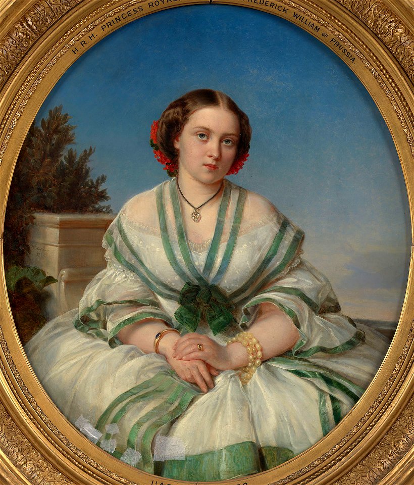 Joseph Hartmann (1812-85) - Victoria, Princess Royal, Crown Princess Frederick William of Prussia (1840-1901) - RCIN 403638 - Royal Collection