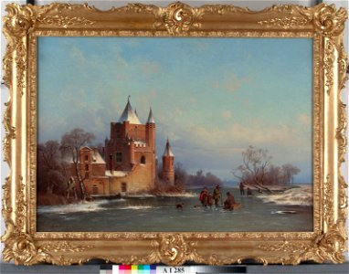Joseph Magnus Stäck - Talvimaisema Hollannista - A I 285 - Finnish National Gallery