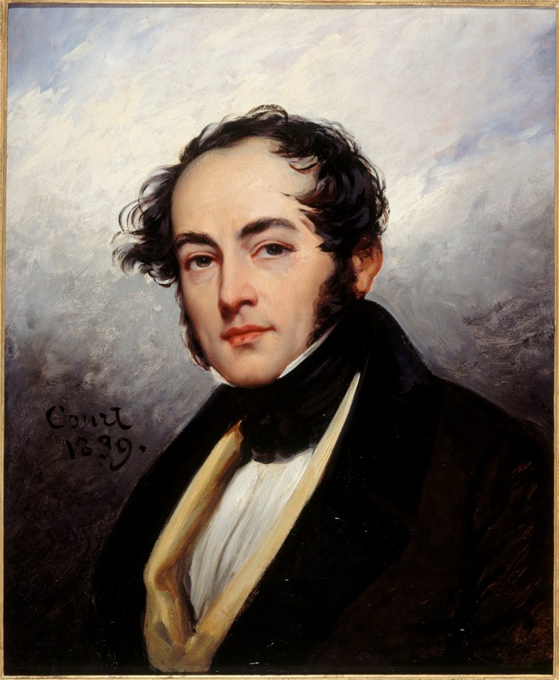 Joseph Désiré Court - Portrait de Paul de Kock (1793-1871), romancier et auteur dramatique - P766 - Musée Carnavalet