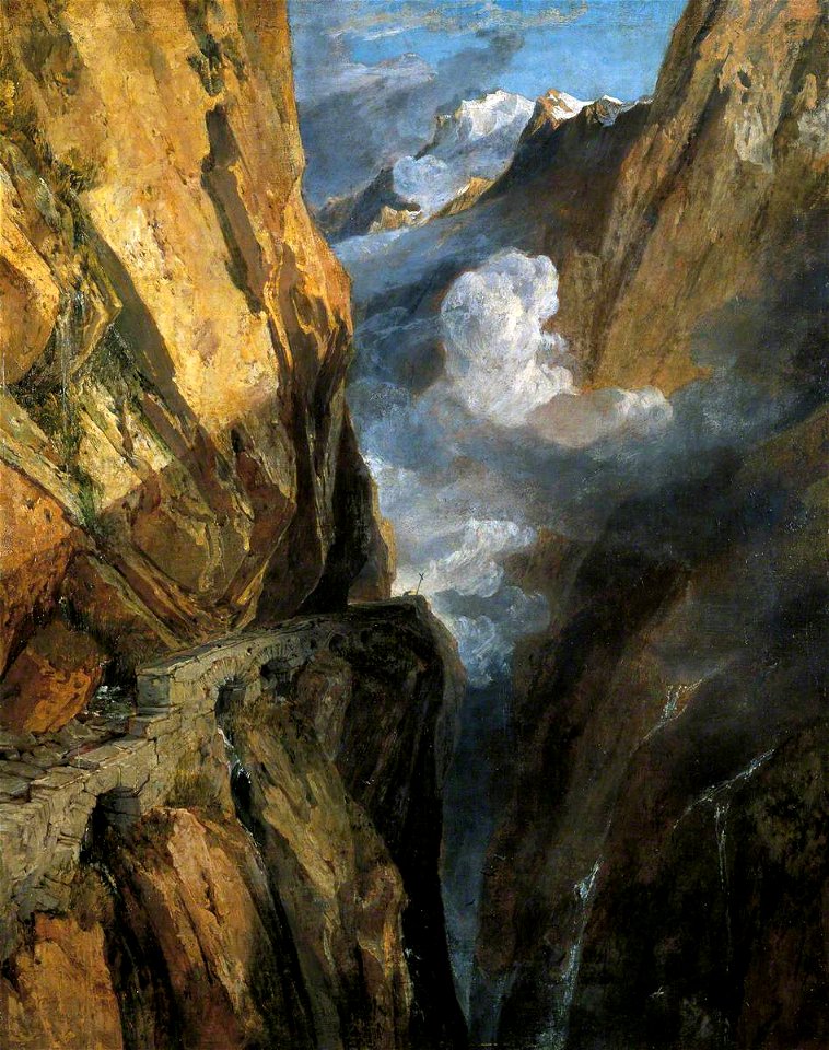 Joseph Mallord William Turner (1775-1851) - The Pass of Saint Gotthard, Switzerland - 1935P198 - Birmingham Museums Trust