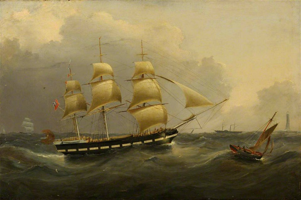 Joseph Heard (1799-1859) - The Ship 'Annie Jane' - BHC3197 - Royal Museums Greenwich. Free illustration for personal and commercial use.
