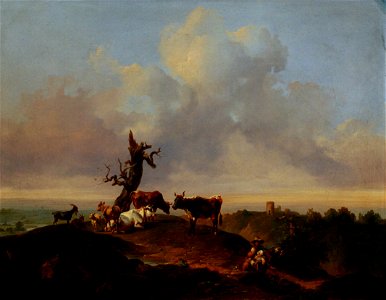 Joseph Heicke - Kühe und Ziegen auf der Weide - 3086 - Kunsthistorisches Museum