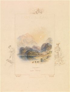 Joseph Mallord William Turner - Design for an Illustration for Walter Scott's Lady of the Lake, Loch Achray - Google Art Project