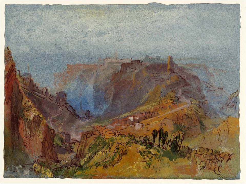 Joseph Mallord William Turner The Rham Plateau and the Bock, Luxembourg, from the North-East c.1839